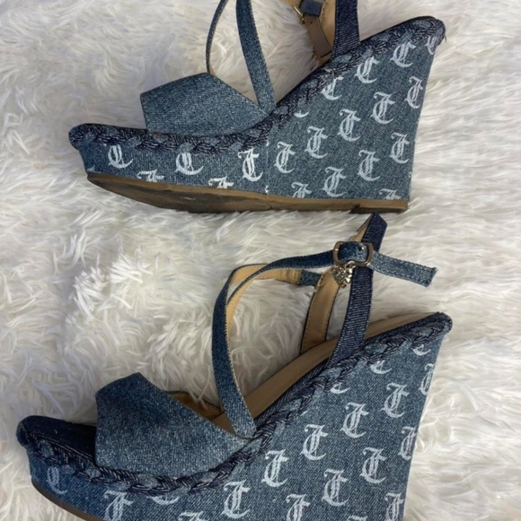 Juicy Couture Shoes - Juicy Couture Denim Heels